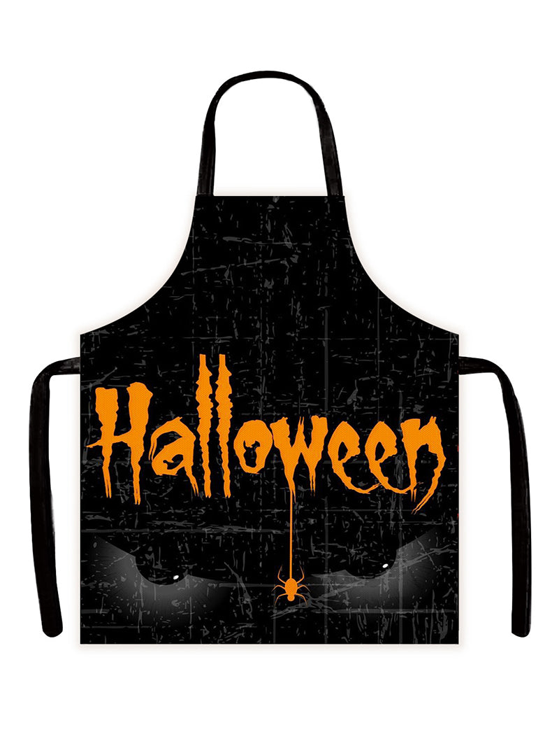 Halloween Gothic Style Horror Skull Apron Kitchen Overclothes