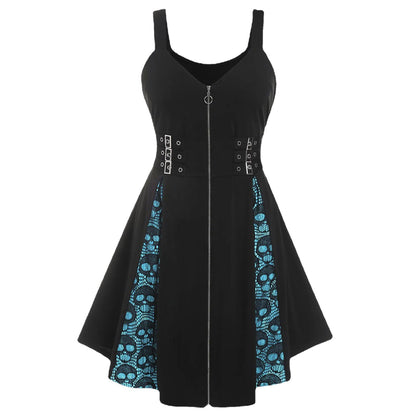 Women's Lace Gothic Style Punk Sling Dress