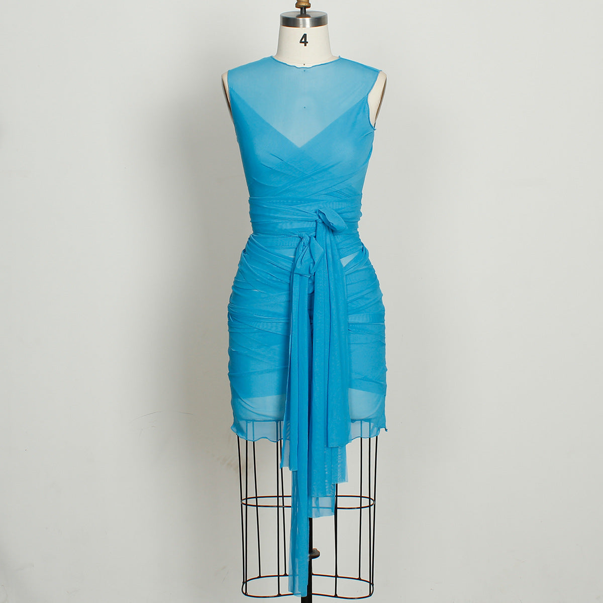 Sexy Slim Mesh Dopamine Dress