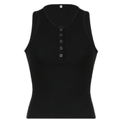 Sexy Low-Cut Slim Fit Slimming Breasted Halter Knitted Vest