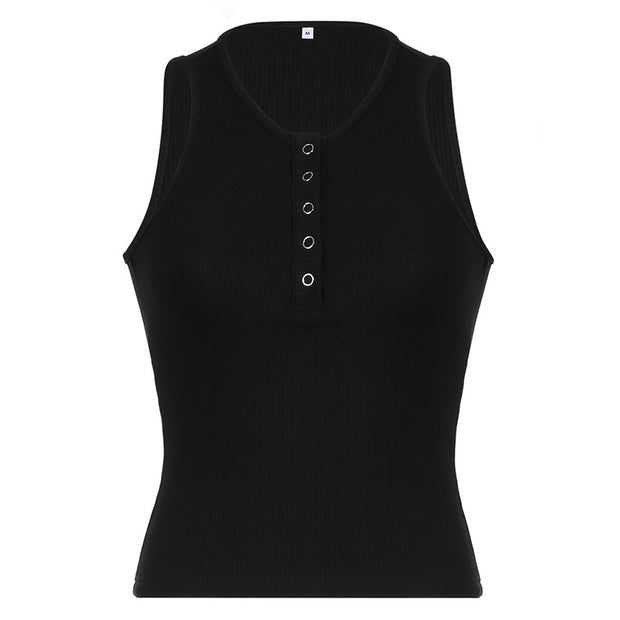 Sexy Low-Cut Slim Fit Slimming Breasted Halter Knitted Vest