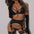 Sexy Hollow-out Gathering Bra Five-Piece Set