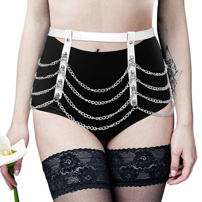 Sexy Pu Bow Leg Ring Garter