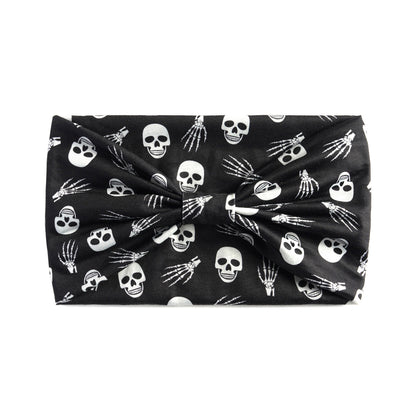 Schweißabsorbierendes Sport-Haarband-Kopftuch mit Gothic-Totenkopf-Print