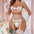 Sexy Three-Point Hollow Lace Bra Stockings 4-Piece Set