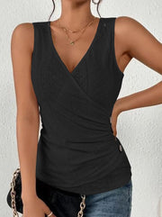 Sexy Slim Fit Solid Color and V-neck Vest
