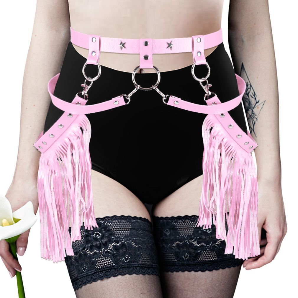 Sexy Pu Bow Leg Ring Garter