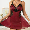 Sexy Diamond Heart-Shaped Lace Nightdress