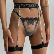 Sexy Embroidery Bra Dew Complex Chain Underwear