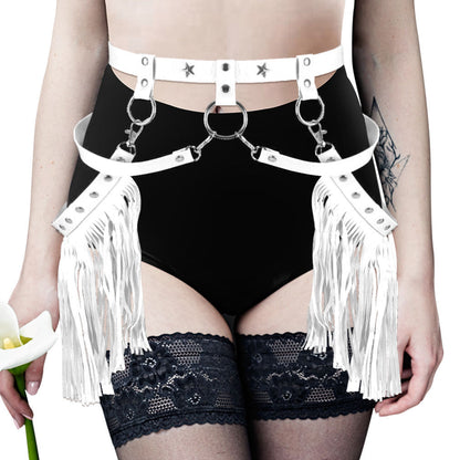 Sexy Pu Bow Leg Ring Garter