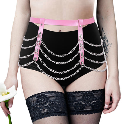 Sexy Pu Bow Leg Ring Garter