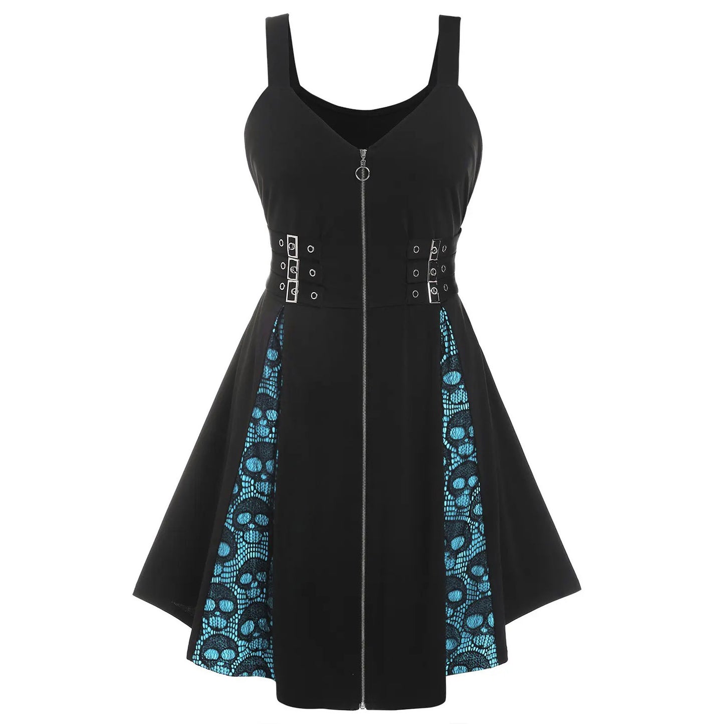 Women's Lace Gothic Style Punk Sling Dress