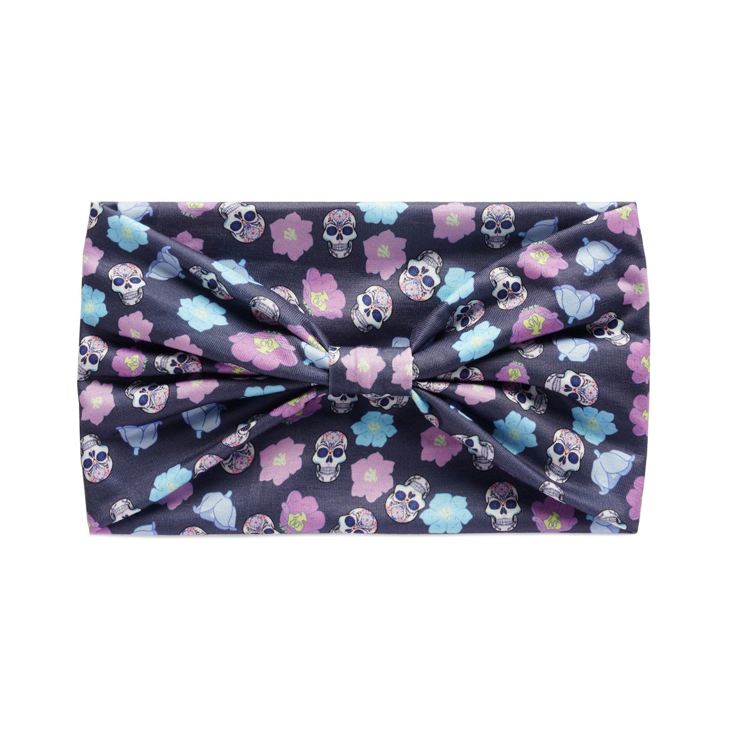 Foulard de bandeau de cheveux absorbant la sueur de sport imprimé crâne gothique