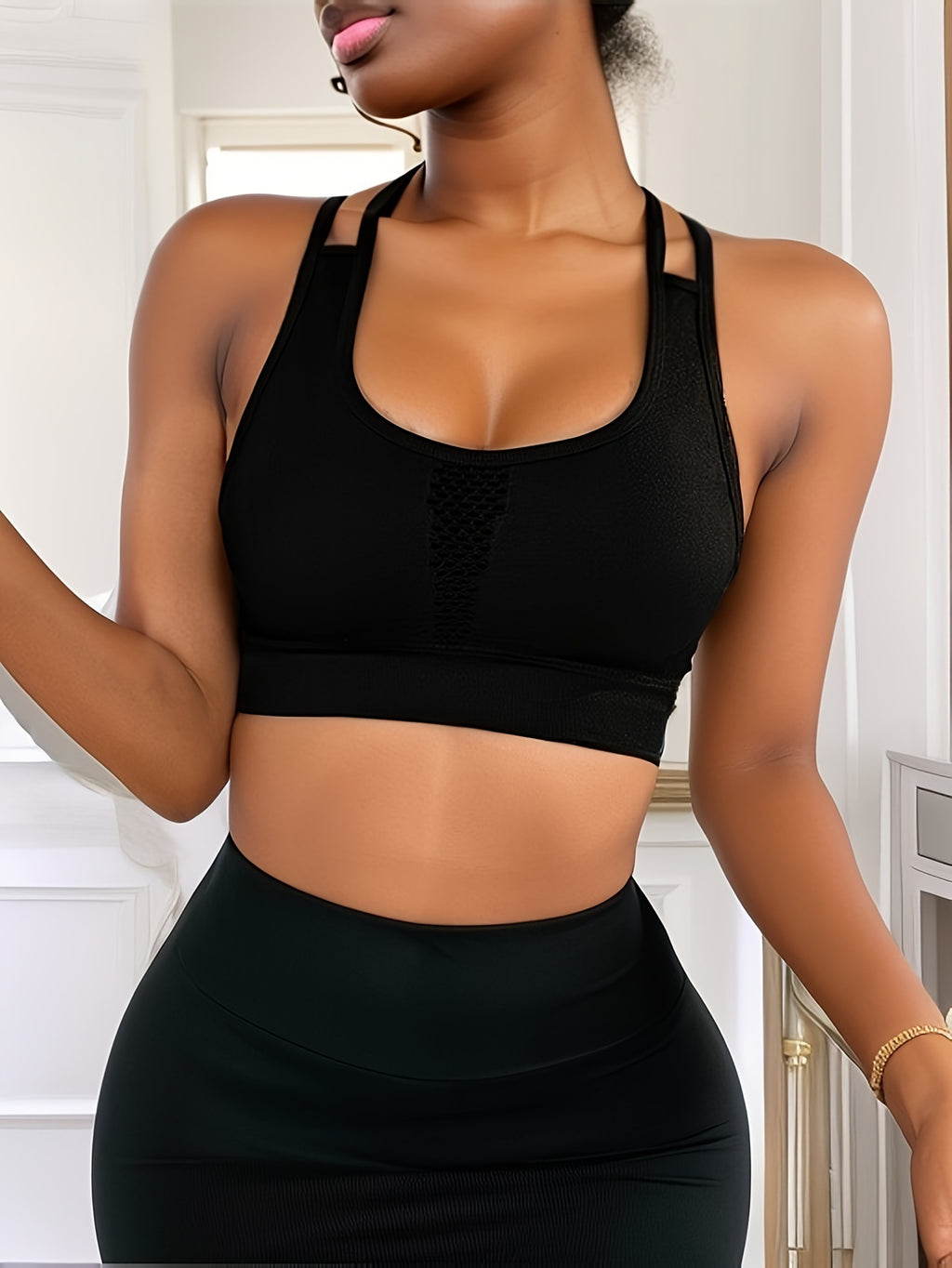 Sports Fitness Yoga Wireless Shockproof Bra