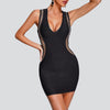 Sexy Deep V Split Sheath Vest Dress