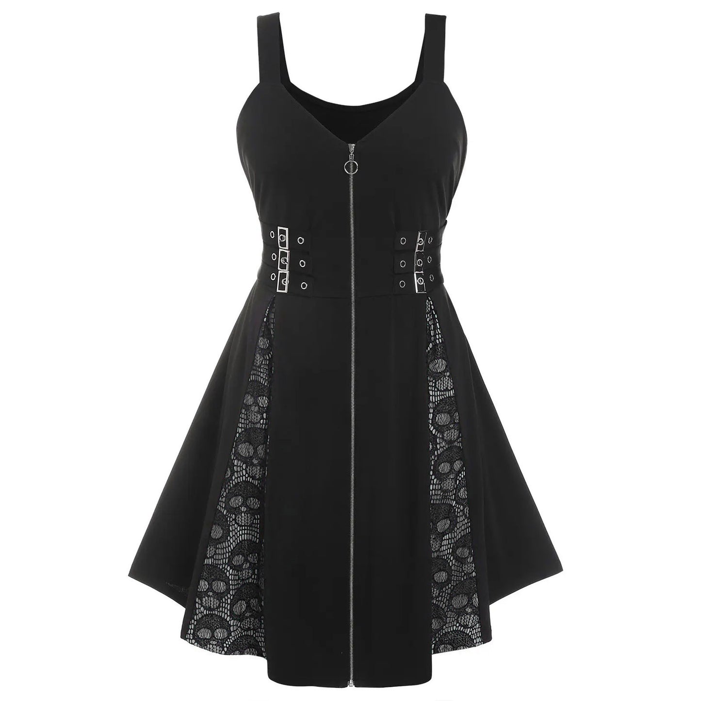 Women's Lace Gothic Style Punk Sling Dress