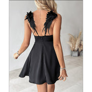 Sexy Wings Lace Mini Suspender Dress