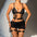 Sexy Mesh Drawstring Bra Skirt Four-Piece Set