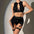 Temptation See-through Chain Gathering Bra Four-Piece Set