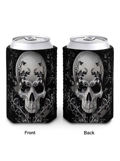 Fashion Gothic Night Skull Printed Cup Cover