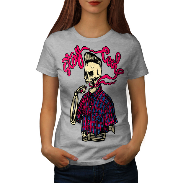 T-shirt à manches courtes imprimé Smoke Skull Stay Cool 
