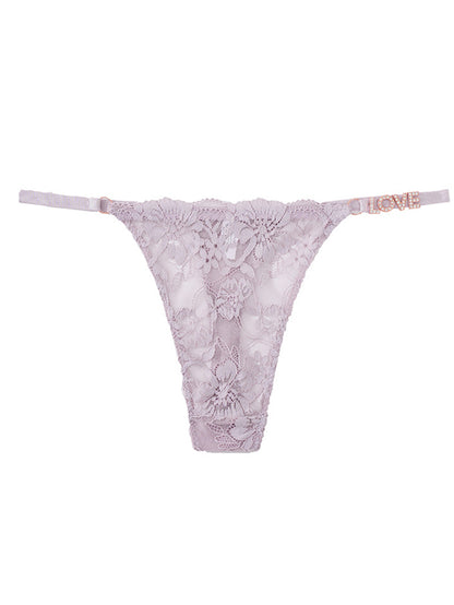 Embroidered Lace Strap Sexy Panties