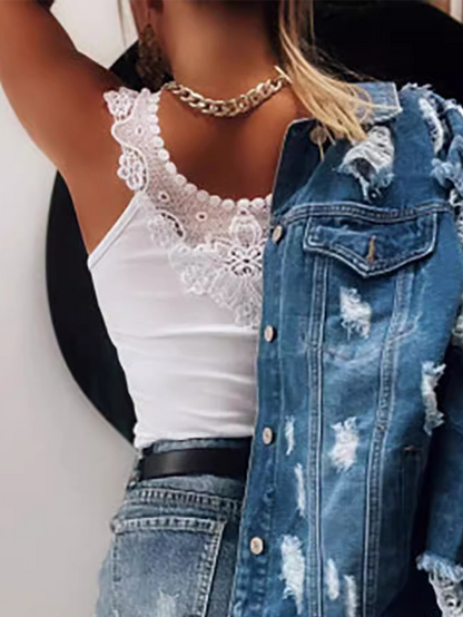 Summer Lace Vest