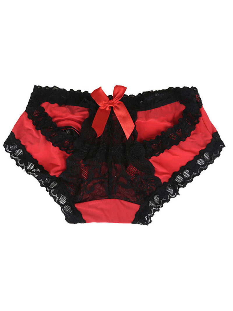 Sexy Fashion Hollow Lace Bowknot Underwear