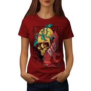 Kurzärmliges T-Shirt mit „Thorns Death Skull“-Aufdruck 