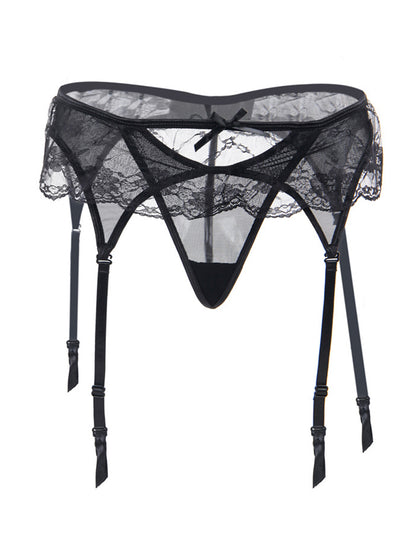 Sexy Lace Mesh Cutout Underwear Garter