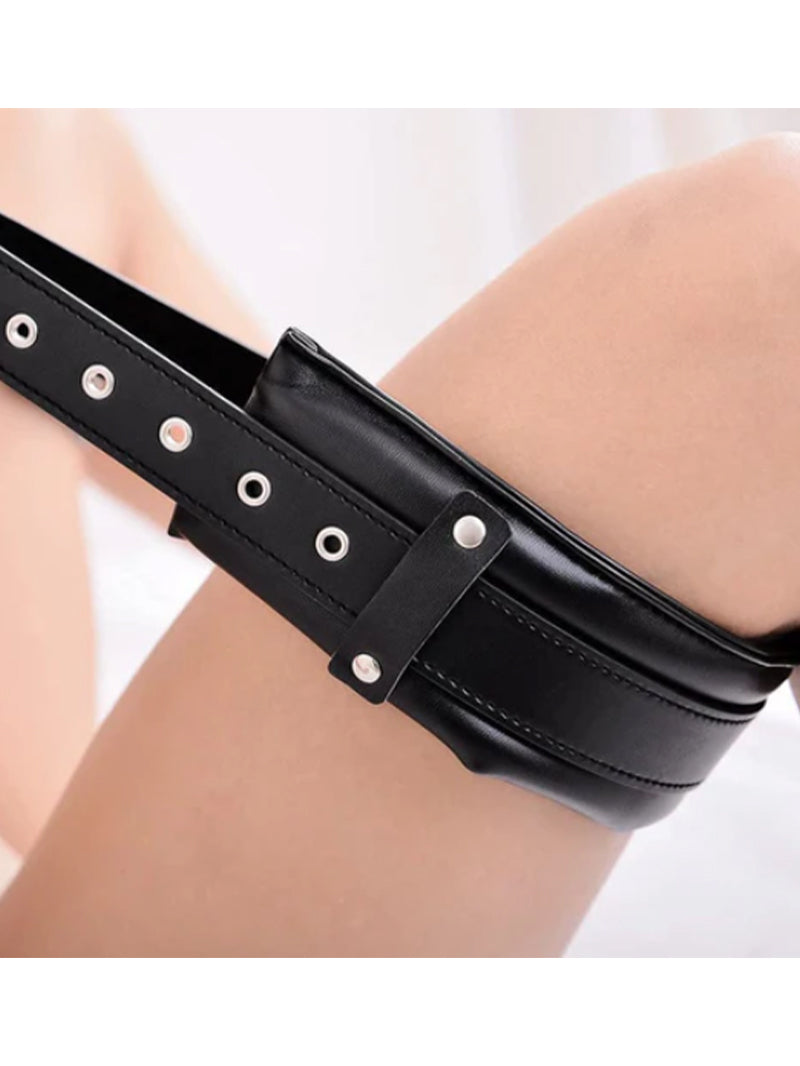 Sexy Leather Halter Binding Bind Leg Band