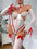 Bow Ribbon Mesh Hollow Underwear Suit