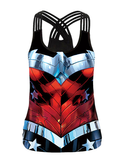 Movie Character Woman 3D Digital Printing Yoga Vest