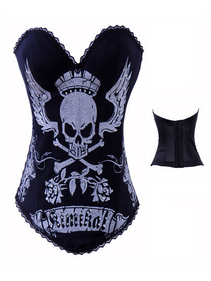 Sexy Fashion Gothic Skull Wings Shapewear