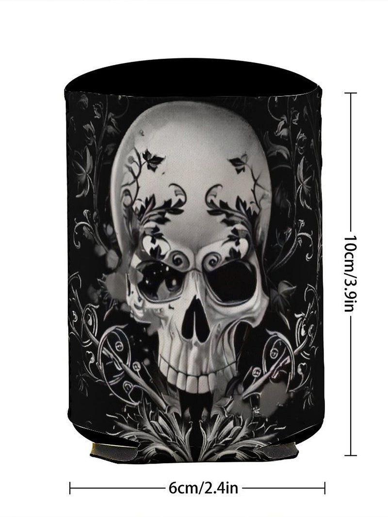 Fashion Gothic Night Skull Printed Cup Cover