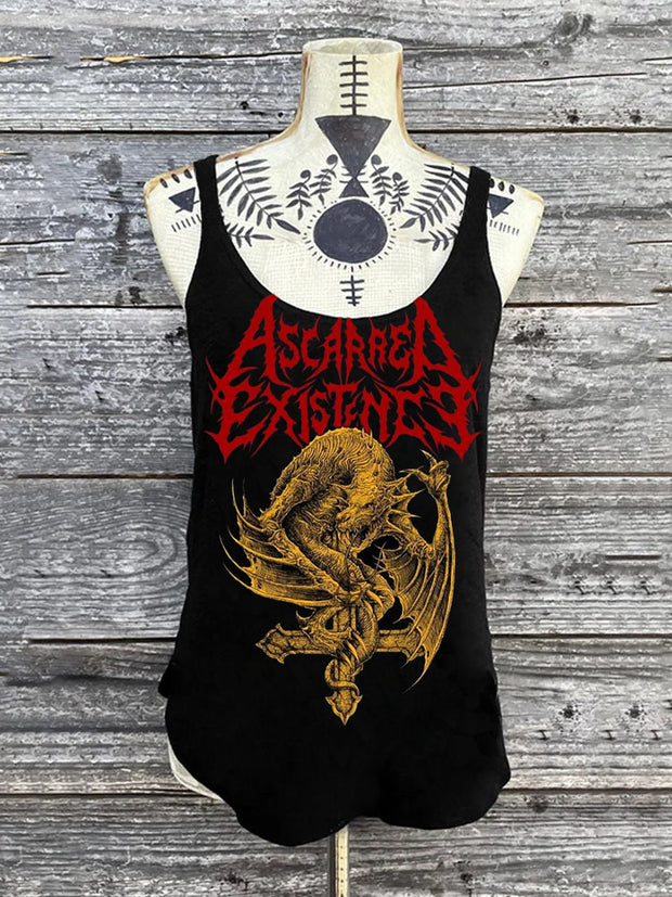 A Scarred Existence Printed Sexy Vest