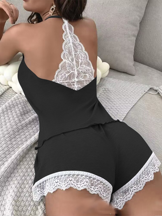 Sexy Lace Stitching Underwear Suit