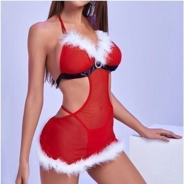 Sexy Red Hollow Nightdress