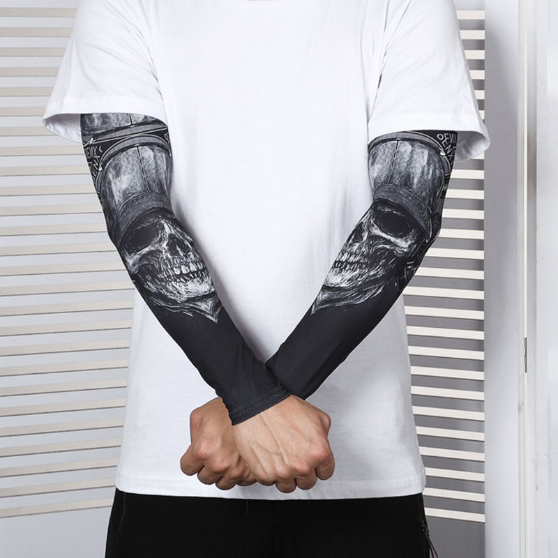 Motorcycle Skull Printed Cooling Sleeve