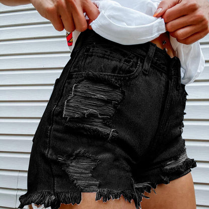 Skull graphic summer short jeans