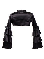 Punk Gothic Flared Layer Sleeve Top