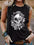 Skull Printed Casual Tank Top