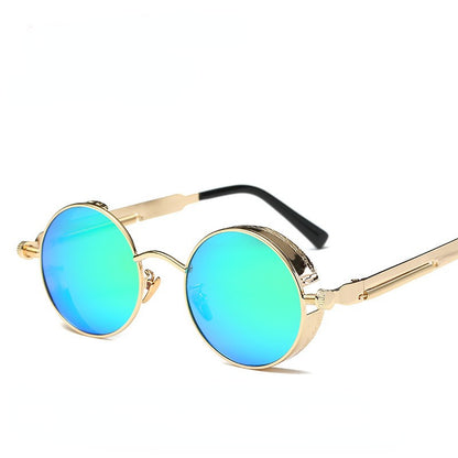 Vintage Punk Round Tinted Sunglasses