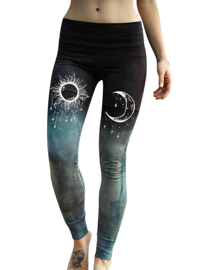 Retro Gradient Printed Leggings