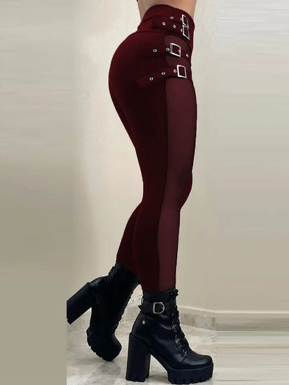 Double-Breasted Sexy High-Waisted Tights