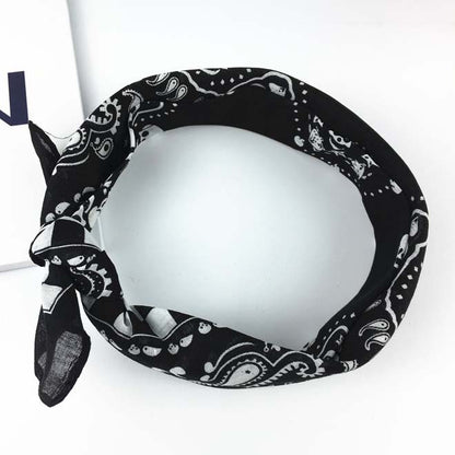 Skull Geo Printed Square Head Scarf