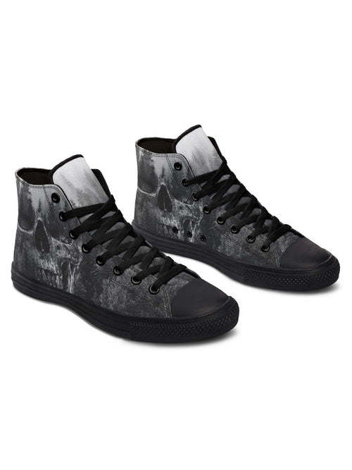 Canvas Shoes For Lovers Skull Forest Print