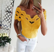 Sexy Lace V-neck Tops