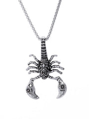 Dark Three-Dimensional Scorpion Necklace