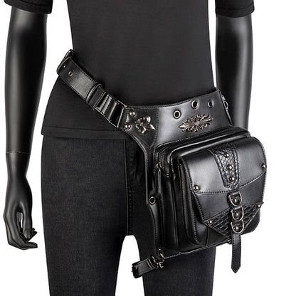 Punk Multi Pockets Crossbody Waist Pack